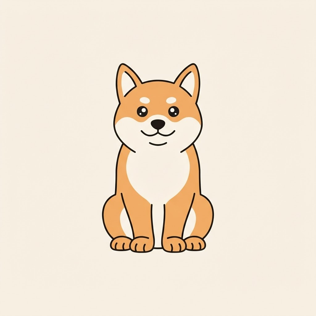 Classic doge-style illustration of the original internet dog
